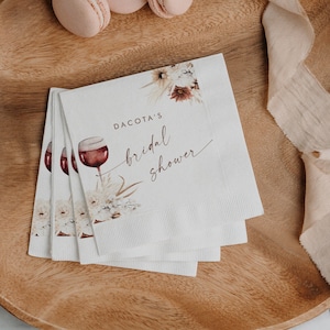 Modello modificabile tovagliolo per cocktail di vino, tovagliolo quadrato vino prima dei voti, decorazione della tavola per addio al nubilato con degustazione di vini, download stampabile 785