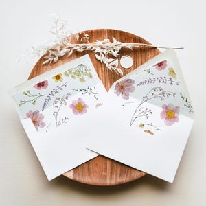 Wildflower Envelope Liner, Love in Bloom Envelope Liner, Summer Meadow Floral  Liner, Printable Template, Instant Download 455