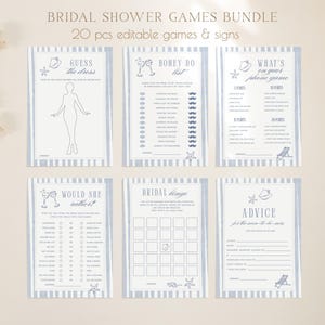 Dernier toast sur la côte, jeux de douche nuptiale, jeux de poule nautiques, coquillages jeux nuptiales Bundle modèle en téléchargement numérique 789