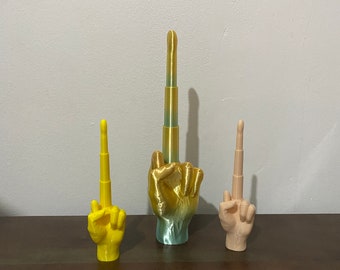 Collapsible Middle Finger - Fidget Toy - 3D Printed