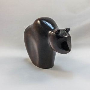 Handcrafted Carved Wooden Brown Bear Figurine