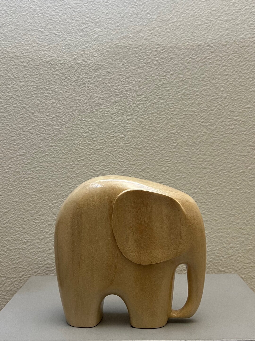 Handcrafted Carved Wooden White Elephant Figurine - Etsy