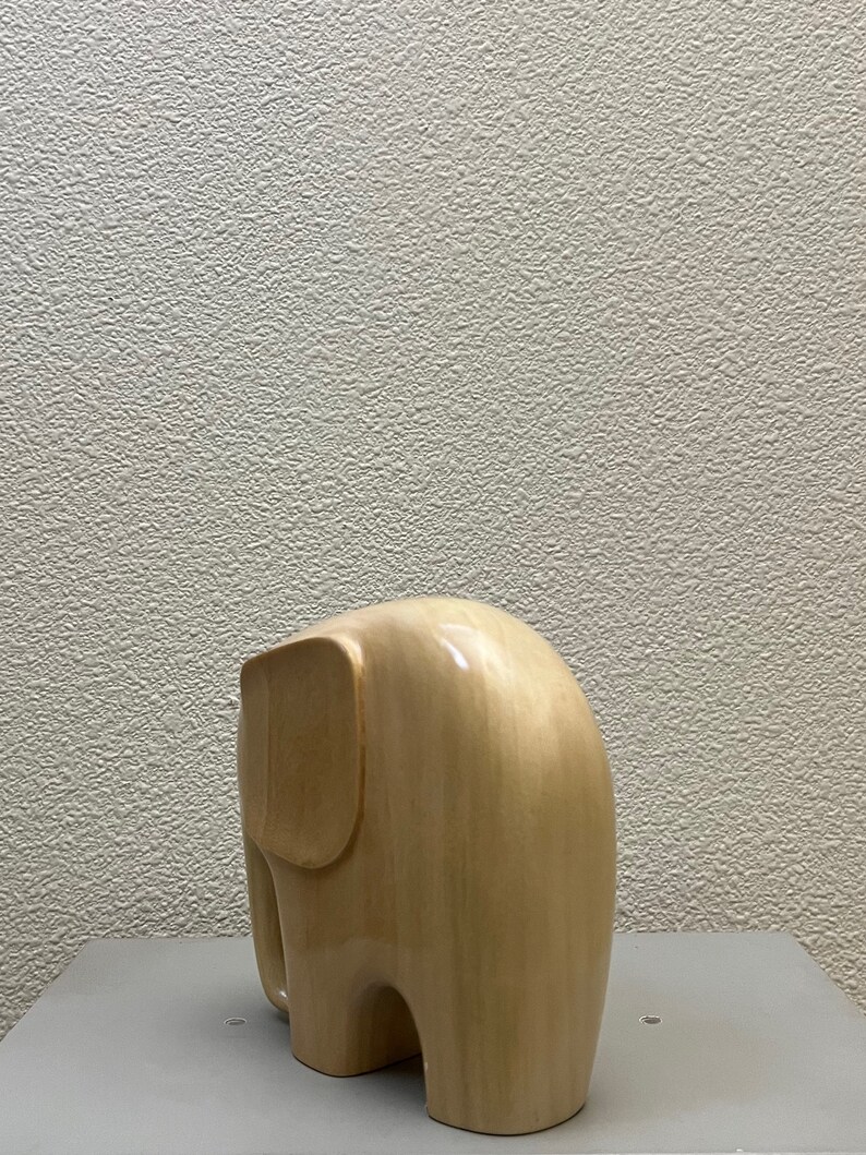 Handcrafted Carved Wooden White Elephant Figurine - Etsy