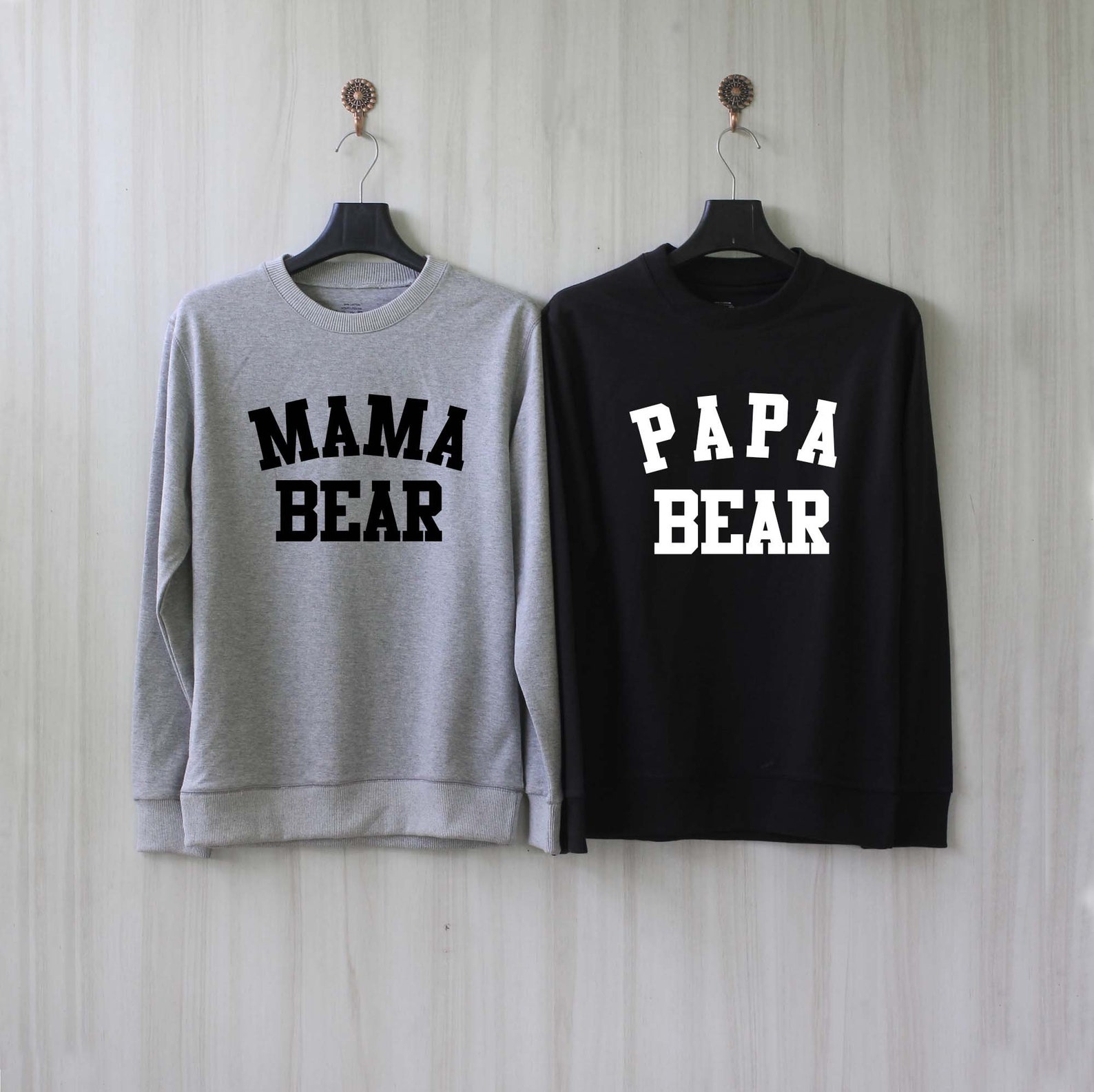 papa bear mama bear shirt