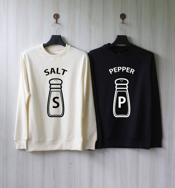 Salt and Pepper Shirts Bestfriends Sweatshirt Bestfriend Etsy