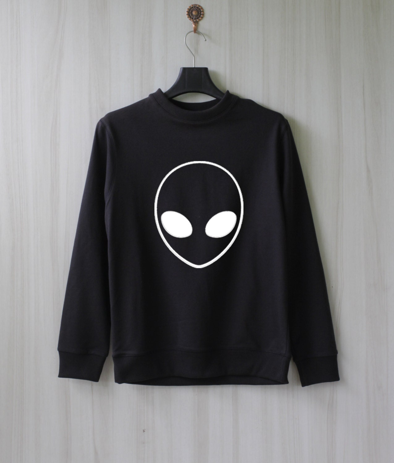Alien Sweatshirt Sweater Jumper Pullover Shirt Size XS S M L