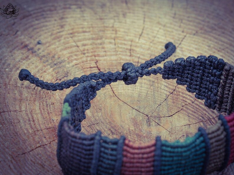 PAN colorful macrame mens bracelet