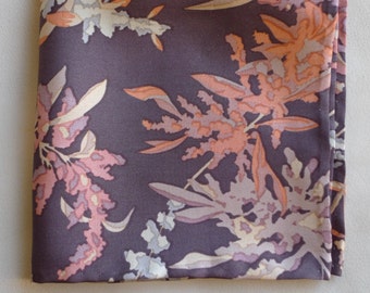 Oak Leaves Liberty of London silk pocket square