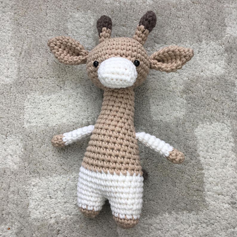 Tutoriel patron digital amigurumi facile au crochet Girafe pour niveau débutant image 5