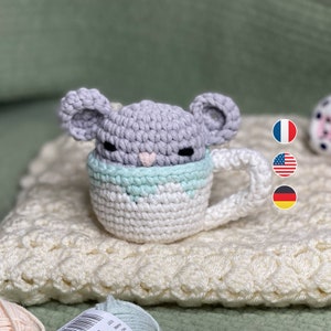 Amigurumi mouse digital crochet pattern tutorial easy level for beginners