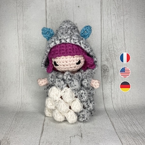 Digital pattern tutorial amigurumi the cloud nymph fairy crochet expert level