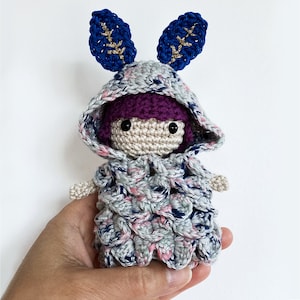 Digital pattern tutorial amigurumi the nymph of the undergrowth fairy crochet for intermediate level