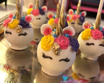 Unicorn Cake Pops Etsy
