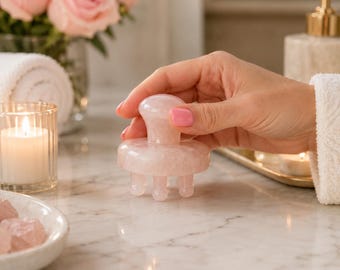 Rose Quartz Scalp Ritual™ Pressure Point Scalp Massager