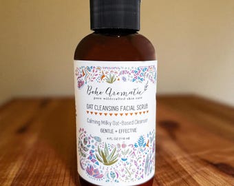 Hafer Reinigendes Gesichtspeeling | Sanftes Peeling-Gesichtspeeling | Pflanzlich | Vegan | Sensible Hautfreundlich von Boho Aromatic