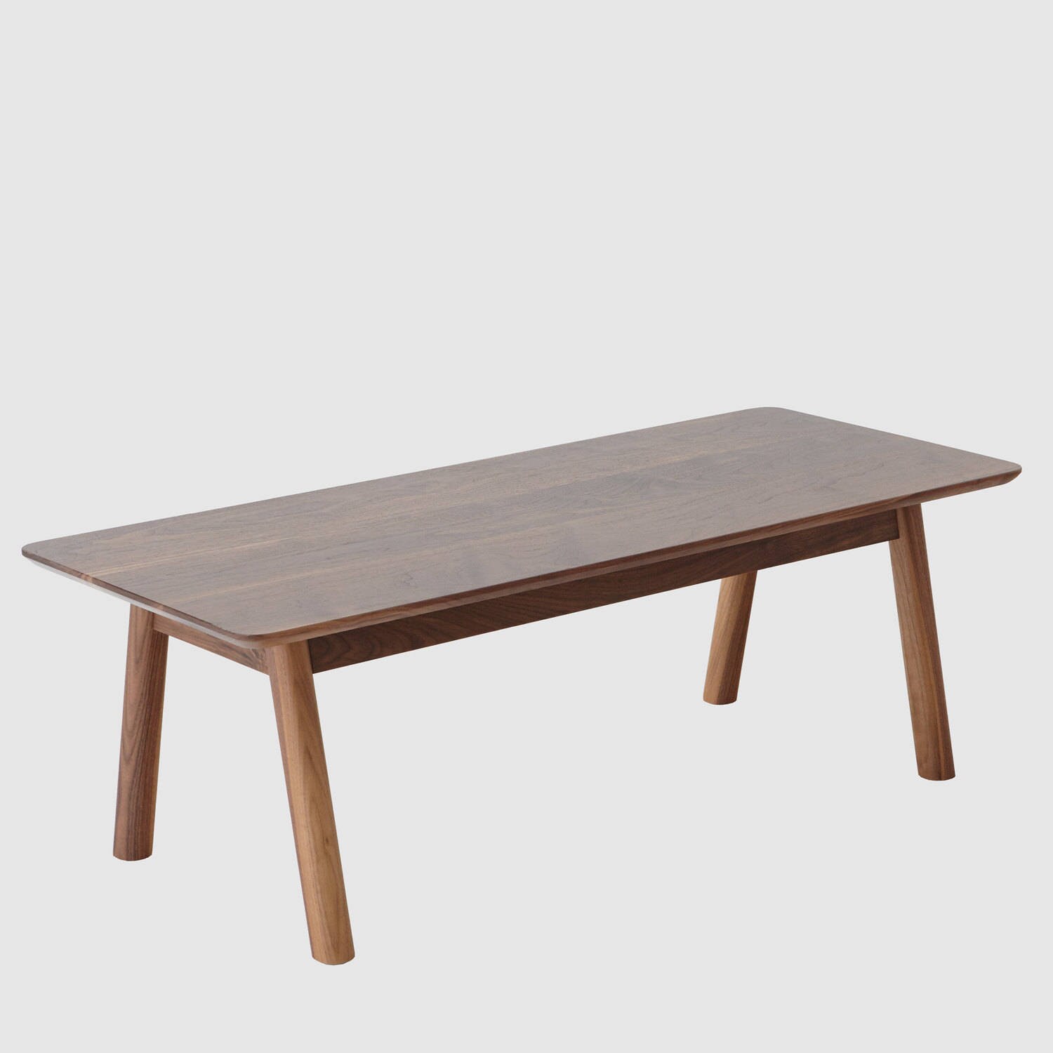 Solid Walnut Wood Coffee Table // Mid Century Inspired // - Etsy