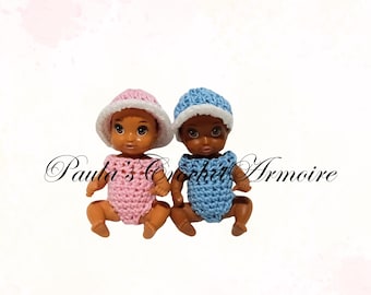 Outfits for a 2.5-inch baby doll