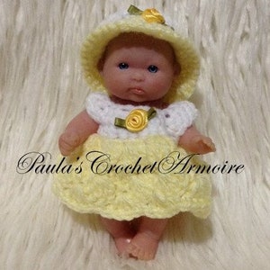 Clothes for 5 inch doll Yellow