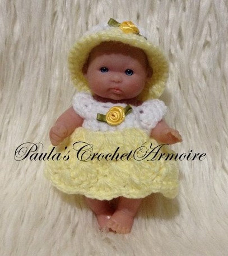 Clothes for 5 inch doll Yellow