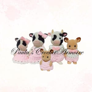 Clothes for Critters family 5 outfits