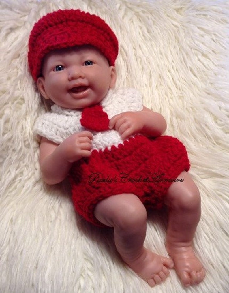 Clothes for berenguer 14 inch la newborn baby crochet