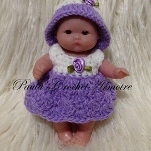 Clothes for 5 inch doll Purple