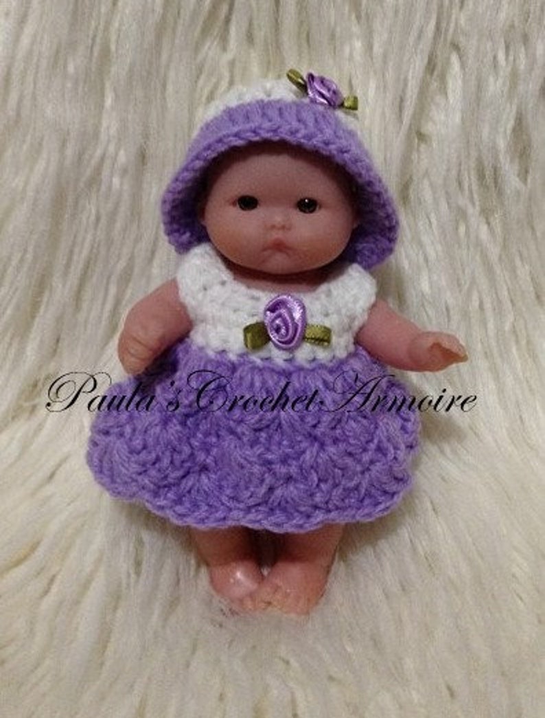 Clothes for 5 inch doll Purple