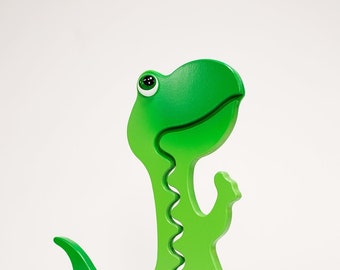 The original BIG BELLY BANK - 23" Tall -Free Personalization- Large Green Dinosaur piggy bank