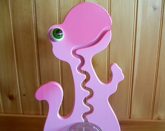 BIG BELLY BANK - Dinosaur Coin Bank- 20" Tall -Free Personalization- Pink Dinosaur Piggy Bank