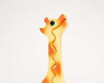 The original BIG BELLY BANK - Giraffe Coin Bank- 20" Tall -Free Personalization- Yellow Giraffe piggy bank