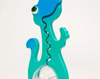 BIG BELLY BANKS - Aqua Dinosaur Coin Bank 20&quot; - Free Personalization!