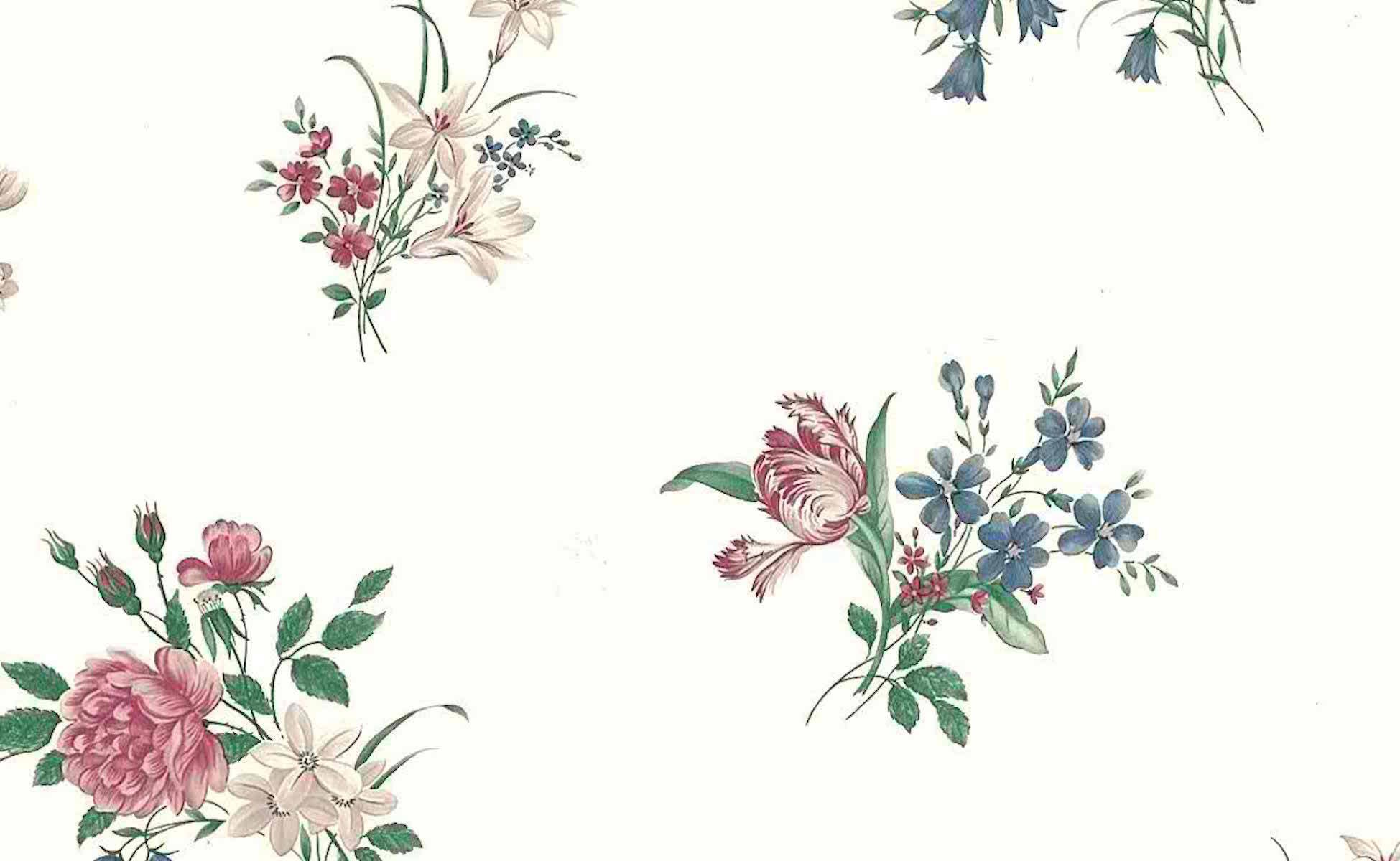Vintage Wallpaper double rolls Victorian wall decorMurelle Wall Coverings Pre-Pasted Vinyl Rolls of Wallpaper Floral Bouquet Wallpaper