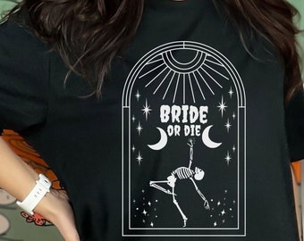 Halloween Bachelorette Party Shirt: Gothic Bride & Babes