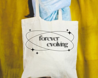 Forever Evolving Cotton Canvas Eco-Friendly Heavy Fabric Tote Bag