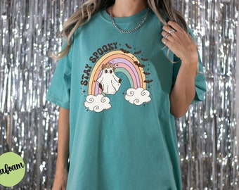 Retro Ghost Shirt, Stay Spooky Halloween Shirt, Retro Ghost Halloween Shirt, Halloween Costume Shirts, Cute Ghost Shirts, Spooky Season Tees
