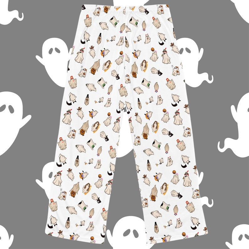 Halloween Ghost Costume Pajama Pants: Retro Women's Lounge Pants - Etsy