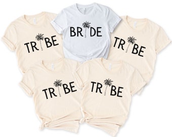 Bride Tribe Shirt, Tropical Bachelorette Shirt, Bridal Party Tshirts, Bachelorette Vacation, Bachelorette Group Shirt, Gift For Bride