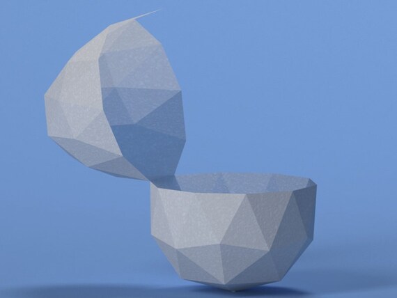 Printable Diy Template Pdf Paper Egg Box 3d Paper Egg Box Origami Happy Easter