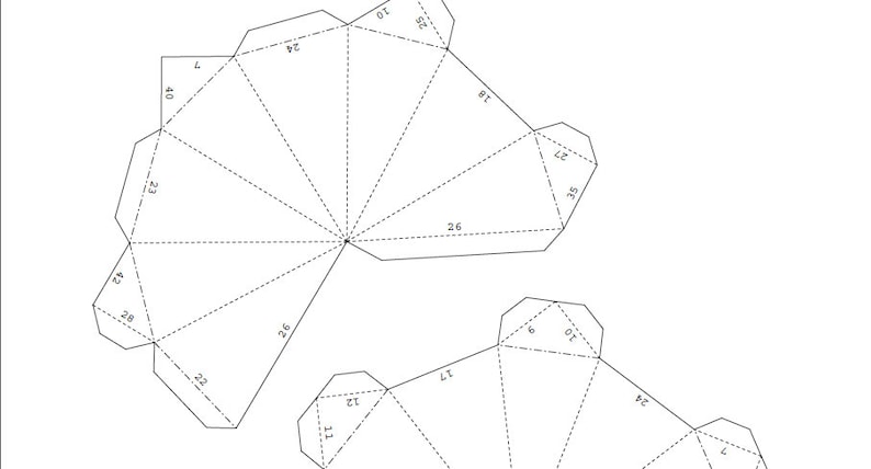 Printable DIY template PDF Christmas Bauble 7 3D paper Etsy