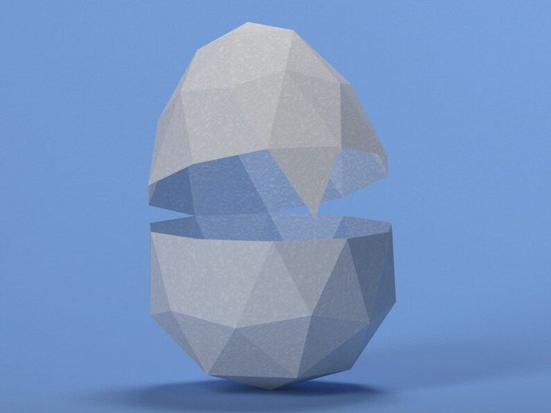 Printable DIY Template PDF. Paper Egg Box. 3D Paper Egg Box. Etsy