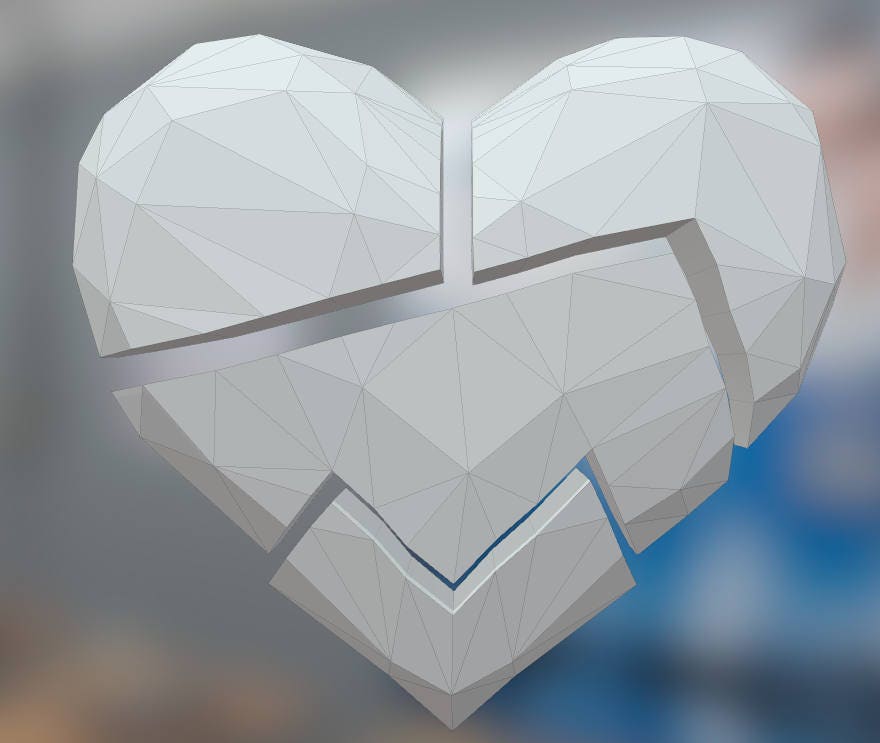 printable diy template pdf heart is transformed into the etsy