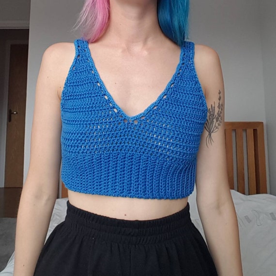 royal blue bralette top