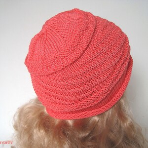 Lightweight knit hat LARA apricot children's hat doll hat baby hat image 4