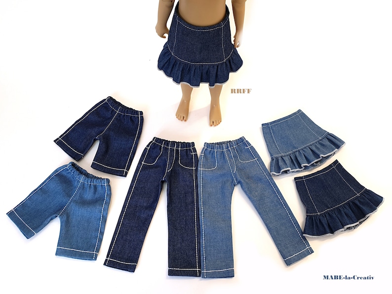 Doll clothes, 38 cm RRFF JEANS BASICS, to select image 1