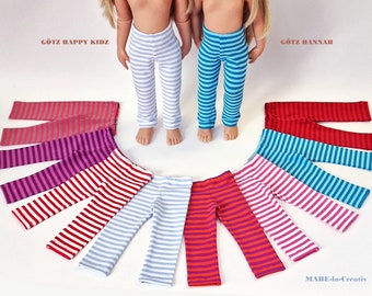 Doll clothes 50 cm Götz, striped LEGGINGS - to choose from