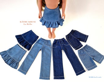 Vestiti per bambole, 42 cm KÄTHE KRUSE - JEANS Basics, a scelta