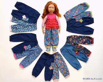 Doll clothes Zwergnase, pants DÖRTE, 2 pieces to choose from