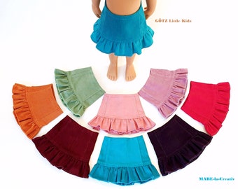 Doll clothes, 36 cm GÖTZ - CORD SKIRT, to select