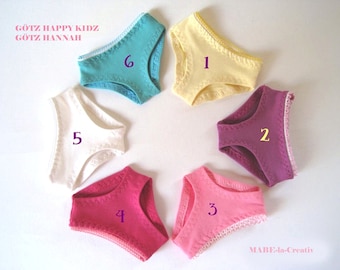 Doll clothes 50 cm GÖTZ, PANTIES Hannah, color to choose