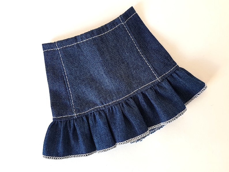 Doll clothes, 38 cm RRFF JEANS BASICS, to select SKIRT - DARK JEANS